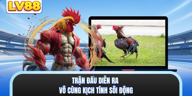 Trận đấu diễn ra vô cùng kịch tính sôi động